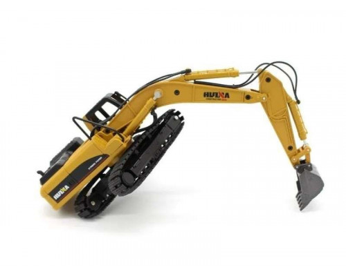 Металлический экскаватор с ковшом HUI NA TOYS 1/40