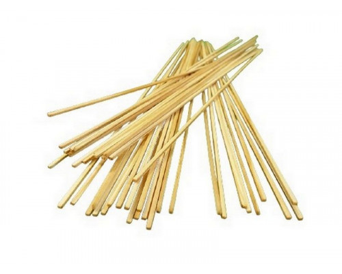 Деревянные рейки 1,5х2 мм, длина 300 мм, сосна, 30 шт