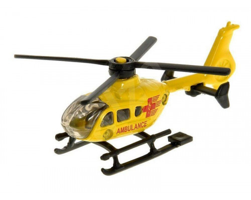 Вертолет Siku 0856 1/87, 8.1 см, желтый