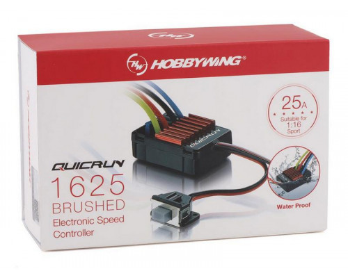 Коллекторный регулятор Hobbywing QuicRun 1625 Brushed (25A-100A, 1/18, 1/16)