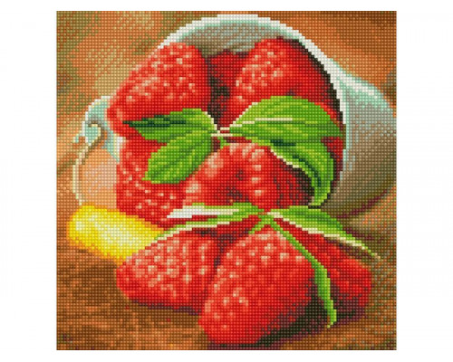 Картины мозаикой 30х30 ЯГОДА МАЛИНА (31 цвет)