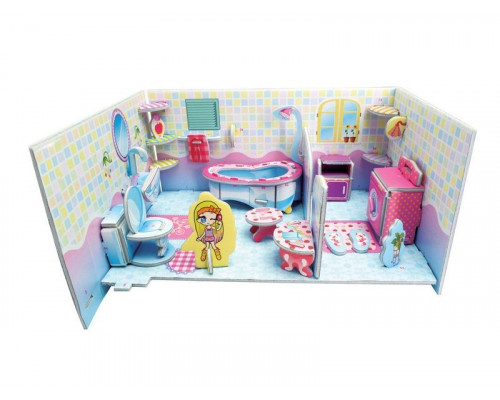 3D пазл из пенокартона ВАННАЯ КОМНАТА (МИНИ СЕРИЯ) (48 деталей)