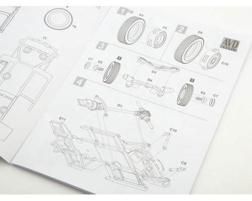 Сборная модель AVD Skoda 1203 ROL (1968)