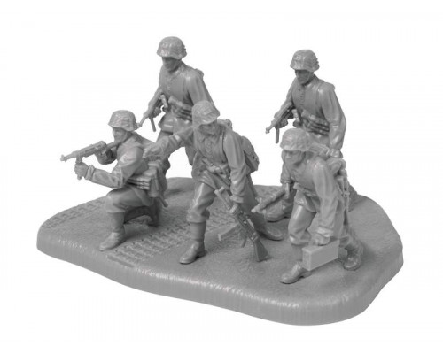 Сборные солдатики ZVEZDA Немецкие панцергренадеры в анораках, 1/72