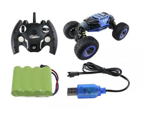 Радиоуправляемая машинка-перевертыш Hyper 2.4G 1/16 RTR (синяя) + Ni-Cd и З/У