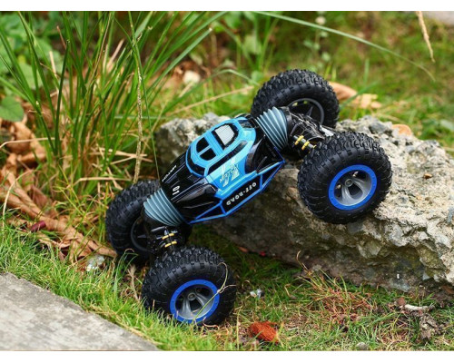Радиоуправляемая машинка-перевертыш Hyper 2.4G 1/16 RTR (синяя) + Ni-Cd и З/У