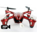 Р/У квадрокоптер Hubsan X4 HD камера 2.4G (красно-серебристый)