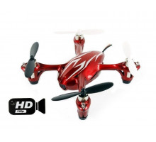 Р/У квадрокоптер Hubsan X4 HD камера 2.4G (красно-серебристый)