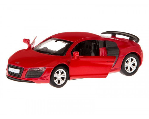 Машина АВТОПАНОРАМА Audi R8 GT, красный, 1/43, инерция, откр. двери, в/к 17,5*12,5*6,5 см