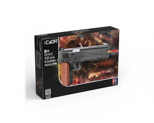 Конструктор CaDA пистолет Colt M1911 (332 детали)