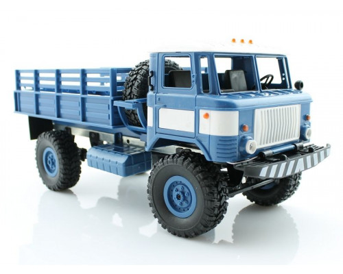 Р/У машина WPL ГАЗ-66 грузовая (синяя) 1/16+акб 2.4G RTR