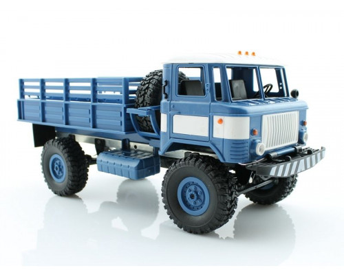 Р/У машина WPL ГАЗ-66 грузовая (синяя) 1/16+акб 2.4G RTR
